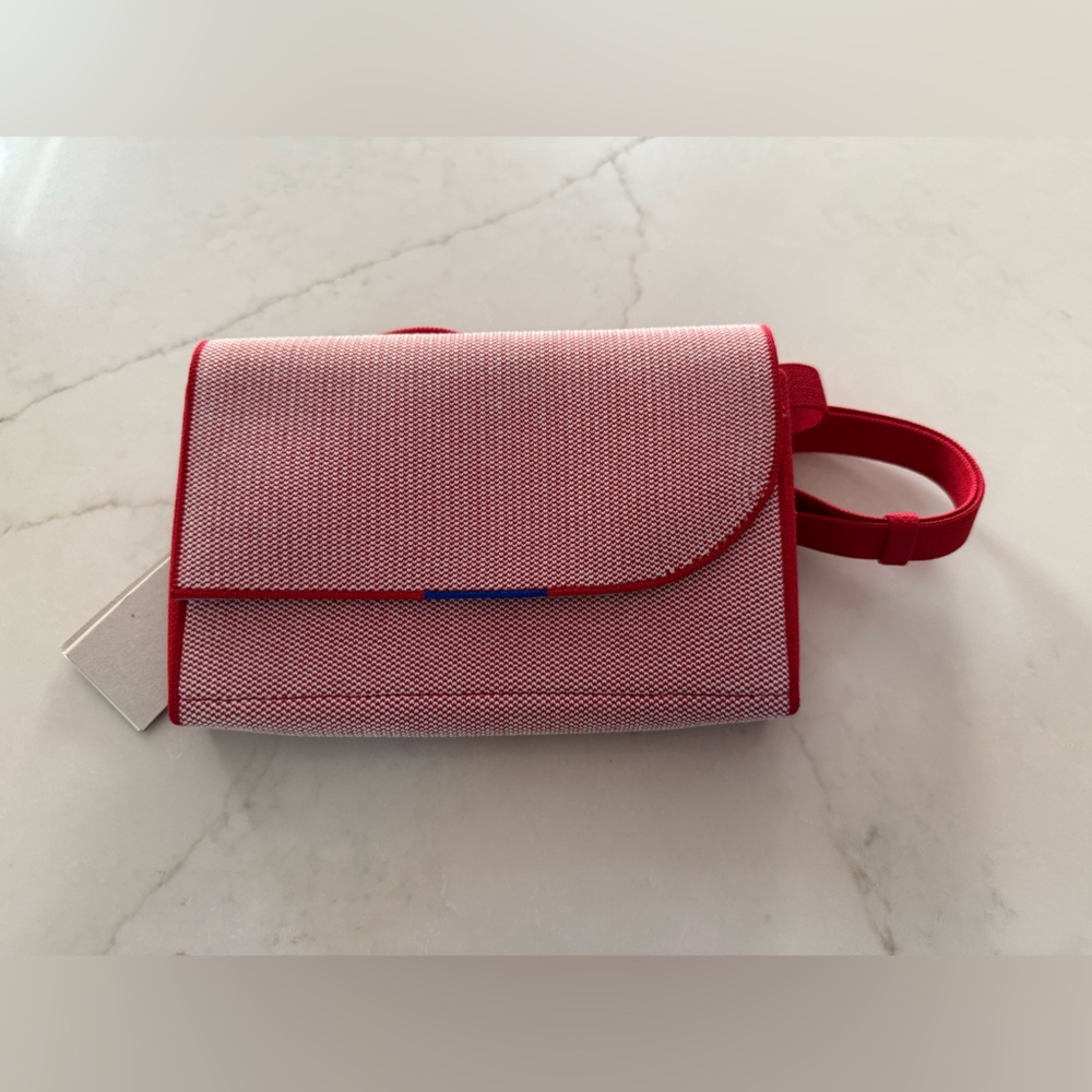New! Rothy’s Light Poppy Red Belt Bag Crossbody Clutch Vacation Magnetic Closure - Picture 2 of 10
